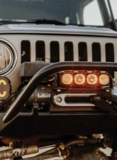 KC Hilites Winch Fairlead Light Mount for 1984-2001 Jeep Cherokee, Steel, Black Finish                                     - 73440 - Image 5