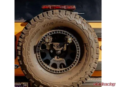 KC Hilites Spare Tire Carrier M14x1.5 Lug Nuts for Jeep Wrangler JL 2018+ & Ford Bronco Raptor 2021+ - 7478