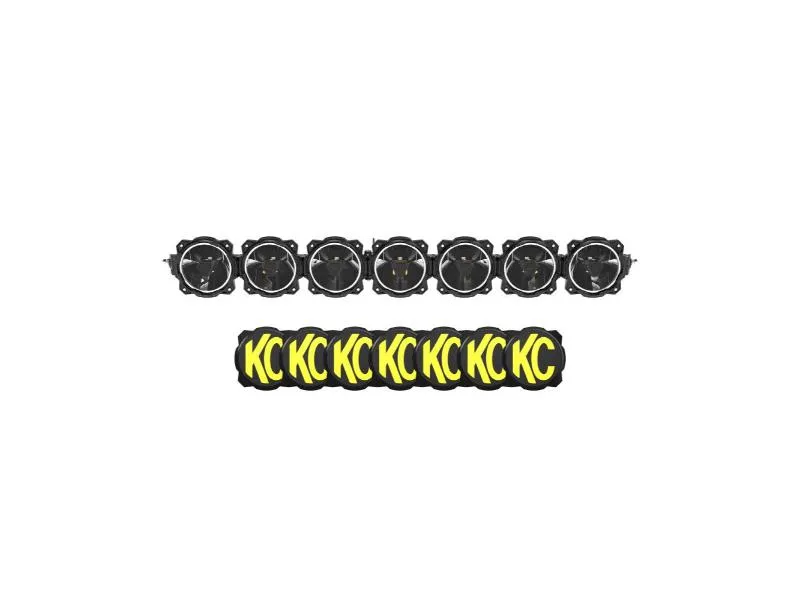 KC HiLiTES 45inch Gravity? Titan LED Light Bar 7-Light Threaded Bumpstop - 91420