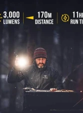 KC Hilites FLX 3K Rechargeable Flashlight - Compact, Durable, Lightweight Design                                     - 9965 - Image 4