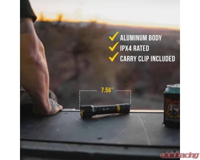 KC Hilites FLX 3K Rechargeable Flashlight - Compact, Durable, Lightweight Design - 9965