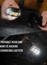 KC Hilites FLX 1K Magnetic Headlamp - Adjustable, Lightweight, Black, 9968                                     - 9968 - Image 5