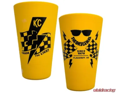 KC HiLites Chase The Light 16oz Silicone Pint - Durable, Flexible, BPA-Free, Black - 9971