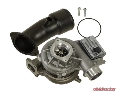 BD Diesel Screamer Turbo w/ Black Powder Coated Stainless Steel Turbo Intake Horn Chevrolet | GM 6.6L L5P Duramax 2017-2021 - 1045844