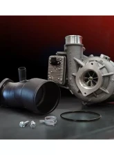 BD Diesel Screamer Turbo w/ Black Powder Coated Stainless Steel Turbo Intake Horn Chevrolet | GM 6.6L L5P Duramax 2017-2021                                     - 1045844 - Image 8
