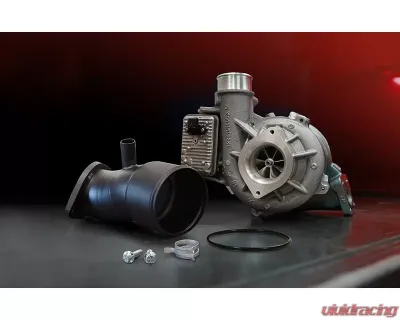 BD Diesel Screamer Turbo w/ Black Powder Coated Stainless Steel Turbo Intake Horn Chevrolet | GM 6.6L L5P Duramax 2017-2021 - 1045844