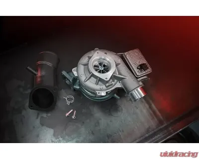BD Diesel Screamer Turbo w/ Black Powder Coated Stainless Steel Turbo Intake Horn Chevrolet | GM 6.6L L5P Duramax 2017-2021 - 1045844