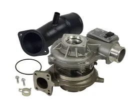 BD Diesel Screamer Turbo w/ Black Powder Coated Stainless Steel Turbo Intake Horn Chevrolet | GM 6.6L L5P Duramax 2017-2021