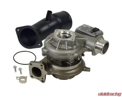 BD Diesel Screamer Turbo w/ Black Powder Coated Stainless Steel Turbo Intake Horn Chevrolet | GM 6.6L L5P Duramax 2017-2021 - 1045844