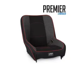 PRP Seats Premier Low Back Rear Suspension Seat A100812 for UTV, Black Vinyl