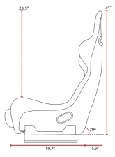 PRP Seats Delta Composite Seat Carbon Fiber A37C for UTVs, Lightweight, Durable Design                                     - A37C - Image 3