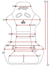 PRP Seats Delta Composite Seat Black for A37F-201 UTV, Durable Material, Comfortable Fit                                     - A37F-201 - Image 2