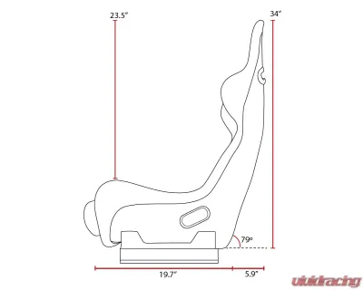 PRP Seats Delta Composite Seat Black for A37F-201 UTV, Durable Material, Comfortable Fit - A37F-201