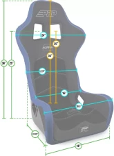 PRP Seats Alpha Composite Extra Wide Seat A3902 for UTVs - Durable, Comfortable Design                                     - A3902 - Image 2