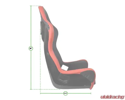PRP Seats Alpha Composite Extra Wide Seat A3902 for UTVs - Durable, Comfortable Design - A3902
