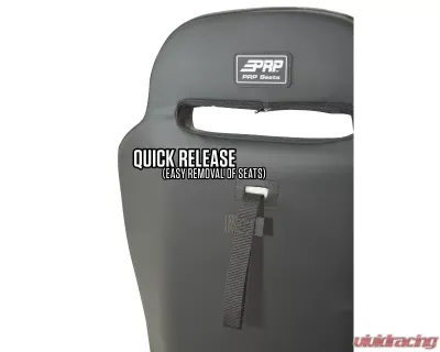 PRP Seats RST Rear Suspension Seat for Polaris RZR 2008-2023, Black & Grey - A4108-203