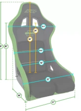 PRP Seats Bravo Composite Seat Black & Blue A4502-V for UTVs and Off-Road Vehicles                                     - A4502-V - Image 2