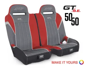 PRP Seats GT/S.E. 1000 50/50 Front Suspension Bench Seat for A65 - Durable Fabric, Black