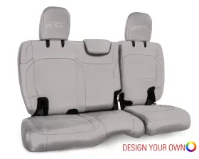 PRP Seats Rear Bench Cover for 2018-2023 Jeep Wrangler JL 2 Door - Custom Fit, Black Fabric