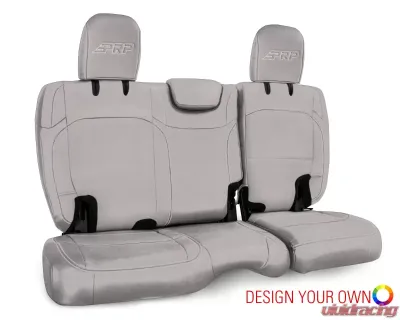 PRP Seats Rear Bench Cover for 2018-2023 Jeep Wrangler JL 2 Door - Custom Fit, Black Fabric - B041