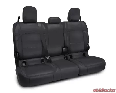 PRP Seats Rear Bench Cover for 2020-2023 Jeep Gladiator JT, Black with Red Stitching, Cloth - B055-01