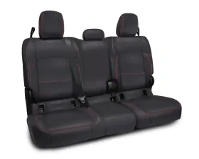 PRP Seats Rear Bench Cover for 2020-2023 Jeep Gladiator JT, All Black Cloth Interior