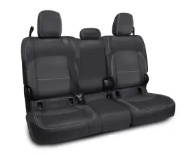PRP Seats Rear Bench Cover for 2020-2023 Jeep Gladiator JT, Black and Grey Cloth