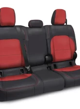 PRP Seats Rear Bench Cover for 2020-2023 Jeep Gladiator JT, Black and Red Cloth Interior                                     - B055-05 - Image 3