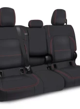 PRP Seats Rear Bench Cover for 2020-2023 Jeep Gladiator JT, Black Leather with Red Stitching                                     - B056-01 - Image 3