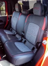PRP Seats Rear Bench Cover for 2020-2023 Jeep Gladiator JT, All Black Leather Interior                                     - B056-02 - Image 3