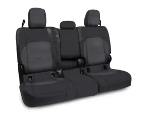PRP Seats Rear Bench Cover for 2020-2023 Jeep Gladiator JT, Black and Grey Leather