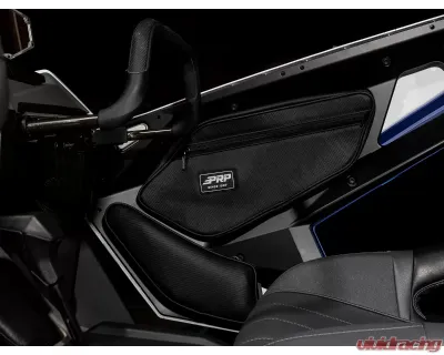 PRP Seats Front Door Bags with Knee Pad for Polaris RZR PRO XP 2020-2023, Black, Pair - E97-210