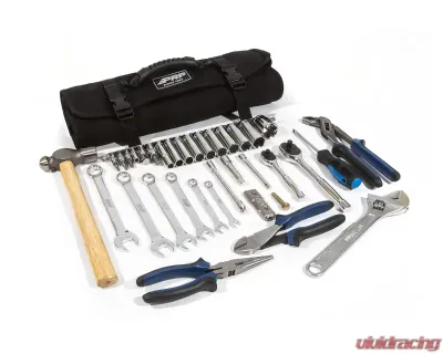 PRP Seats RZR Roll Up Tool Bag with 36pc Tool Kit for 2008-2023 Polaris RZR, Black - E98