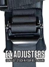 PRP Seats SB5.2S 5.2 Harness with Sewn Shoulder Straps, Black, Universal Fit                                     - SB5.2S - Image 3