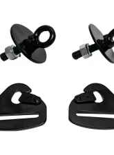 PRP Seats Clip-In Harness Tab Black for SBCI Fitment - Durable Material, Precise Fit                                     - SBCI - Image 2