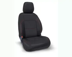 PRP Seats Front Seat Cover Black Red Stitch Power Seat Adjuster Toyota Tacoma 2016+