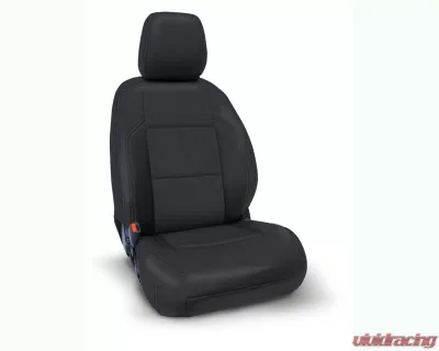 PRP Seats Front Seat Cover Black with Black Stitch for 2016+ Toyota Tacoma Power Seat Adjuster - B057-02