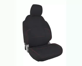 PRP Seats Front Seat Cover Black Red Stitch for 2021+ Ford Bronco 4 Door B060-01