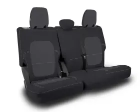 PRP Seats Rear Bench Seat Cover Black/Grey Silver Stitch for 2021+ Ford Bronco 4 Door
