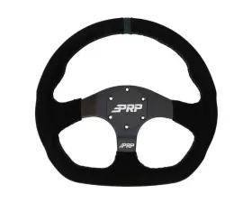 PRP Seats D-Shape Steering Wheel Suede Black for G250 - 14 Inch Diameter