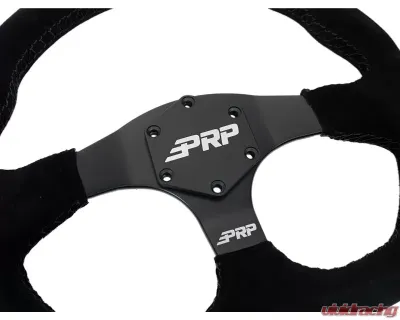 PRP Seats D-Shape Steering Wheel Suede Black for G250 - 14 Inch Diameter - G250