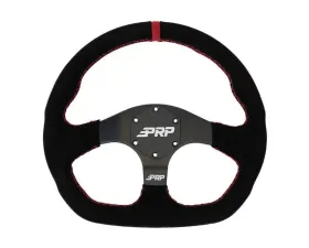 PRP Seats D-Shape Steering Wheel Suede Red for G253 - High-Quality Material, 14 Inch Size