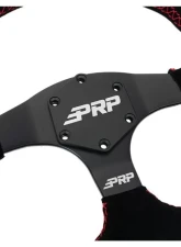 PRP Seats D-Shape Steering Wheel Suede Red for G253 - High-Quality Material, 14 Inch Size                                     - G253 - Image 2