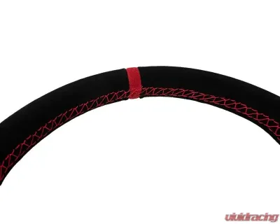 PRP Seats D-Shape Steering Wheel Suede Red for G253 - High-Quality Material, 14 Inch Size - G253