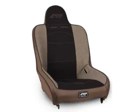 PRP Seats Premier High Back Suspension Seat Black with Tan Outline A100110-64