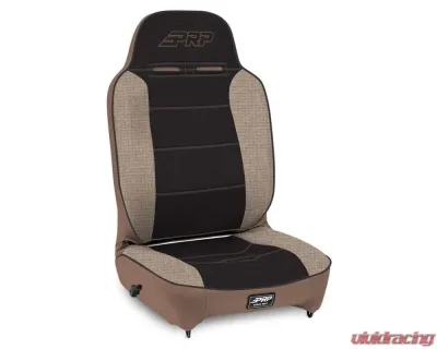 PRP Seats Enduro High Back Reclining Suspension Seat Passenger Side Tan and Black A13011045-64 - A13011045-64