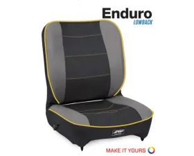 PRP Seats Enduro Low Back Reclining Suspension Seat Passenger Side for UTV, Black