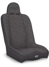 PRP Seats Daily Driver High Back Suspension Seat Black with Silver Outline A140110-54                                     - A140110-54 - Image 2