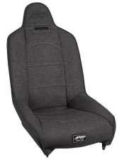 PRP Seats Roadster High Back Suspension Seat Black with Silver Outline - A150110-54                                     - A150110-54 - Image 2