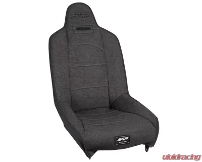 PRP Seats Roadster High Back Suspension Seat Black with Silver Outline - A150110-54 - A150110-54